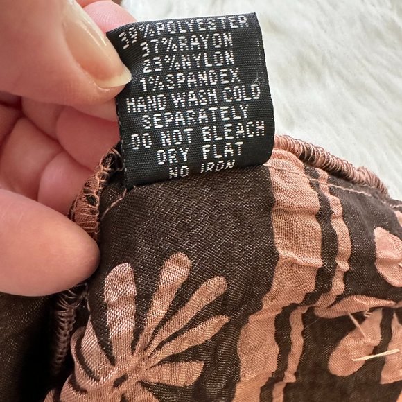 Anthropologie Lapis Dress Skirt Convertible Peach Pink Beaded Boho #A097B OS - Picture 8 of 8